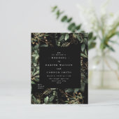 Premium Black Gold Budget Eucalyptus ECO INVITE (Staand voorkant)