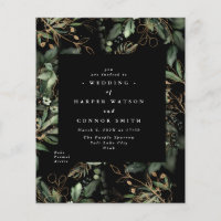 Premium Black Gold Budget Eucalyptus ECO INVITE