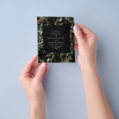 Premium Black Gold Budget Eucalyptus Elegant Flyer (Hand)