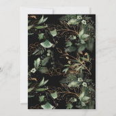Premium Black Gold Eucalyptus Wreath Greenery Moss Kaart (Achterkant)