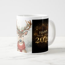 premium black gold happy new year Specialty mug