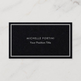 Premium Black Minimalist Professional Modern Visitekaartje