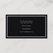 Premium Black Minimalist Professional Modern Visitekaartje (Achterkant)