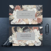 Premium Black Pampas Grass Floral Ultimate Grey Visitekaartje