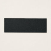 Premium Black Skinny Earring Visitekaartjes (Achterkant)