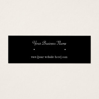 Premium Black Skinny Earring Visitekaartjes