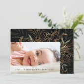 Premium Black Tranquil Eucalyptus Photo Baby Birth (Staand voorkant)