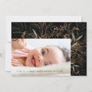 Premium Black Tranquil Eucalyptus Photo Baby Birth