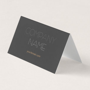 Premium Black Trendy Stylish Company Name Visitekaartje