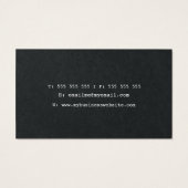 Premium Black White Lace-Visitekaartjes voor dames Visitekaartje (Achterkant)