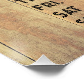 Premium Boer Openingstijden Poster – Rustieke Boer (Hoek)