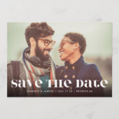 Premium - Bold Modern Text MULTI Photo FUN Save The Date (Voorkant)