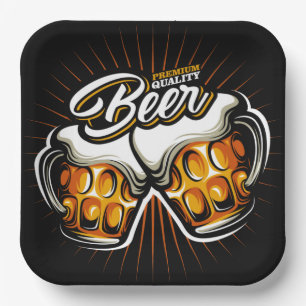 Premium - Borden voor bier Papieren Bordje