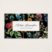 Premium  Botanische Elegantie Designer Visitekaartje (Voorkant)