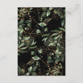 Premium Botanische Eucalyptus Elegant - zwart Informatiekaartje (Achterkant)
