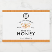 Premium Branding Design Honey Jar Voedselcontainer Etiket (Enkel label)