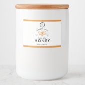 Premium Branding Design Honey Jar Voedselcontainer Etiket (Voorkant)