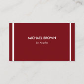 Premium Burgundy Gold Business Card Set Visitekaartje (Achterkant)