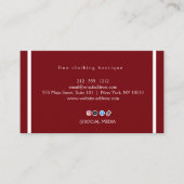 Premium Burgundy Gold Business Card Set Visitekaartje (Voorkant)