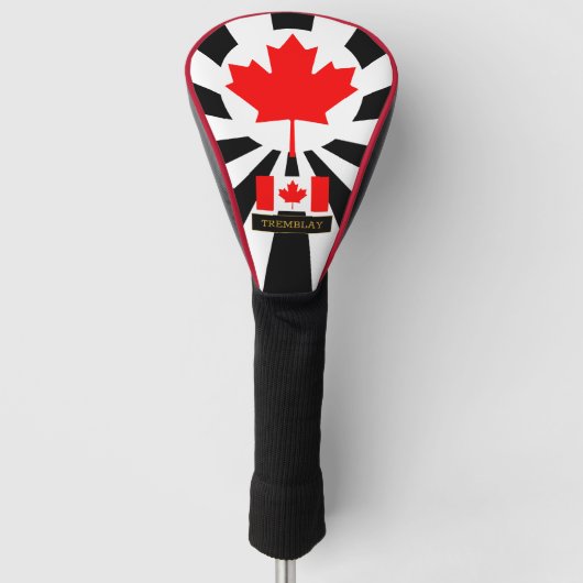 Premium Canada Golf & Canadese vlag / Patriots Golfheadcover (Voorkant)