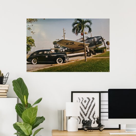 Premium canvas afdrukken poster (Thuiskantoor)