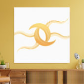 Premium Canvas ‘Intertwined Moons’ – Exclusive (Insitu (Woonkamer))