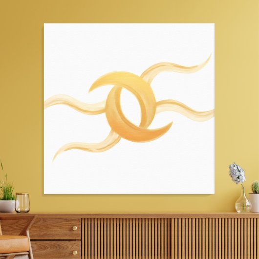 Premium Canvas ‘Intertwined Moons’ – Exclusive (Insitu (Woonkamer))