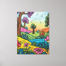 Premium Canvas met lijst 76x102cm Afdruk