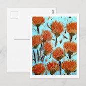 Premium Canvas met spandraad (Glans) Dianthus Briefkaart (Voorkant / Achterkant)