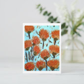 Premium Canvas met spandraam (Glans) Dianthus Briefkaart (Staand voorkant)