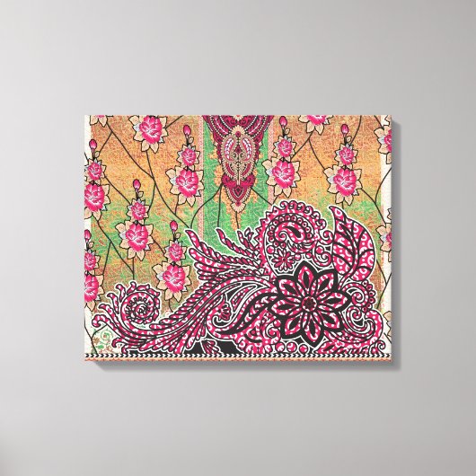 Premium Canvas | Omwikkeld | Modern | Levendig Kun Afdruk (Voorkant)