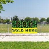 Premium CBD Olie Verkocht Hier Advertentie Spandoek (Insitu)
