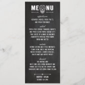 Premium Chalkboard suikerschedel menusje 4 x 9,25  Menu (Voorkant)