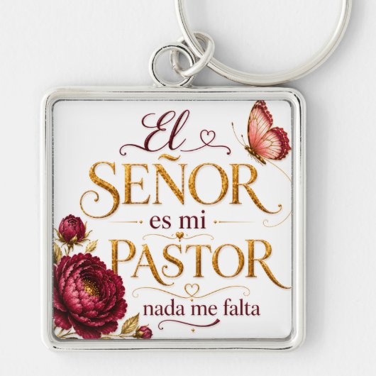Premium Christelijke Sleutelhanger – De Heer is mi (Voorkant)