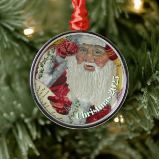 Premium Classic Santa Ornament - Twee keer control