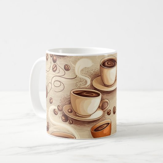 Premium Coffee Lover Mok | esthetisch wikkelontwer (Voorkant links)
