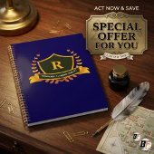 Premium Collegiate Shield Aangepaste Initiële Stud Planner