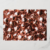 Premium Corporate Navy Blue Seasons Greetings Gold Folie Feestdagenkaart (Achterkant)