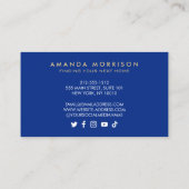 Premium Creative Realtor Home Paint Swash Blauw Visitekaartje (Achterkant)