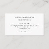 Premium Crocodile Texture Black & Gold Visitekaartje (Achterkant)