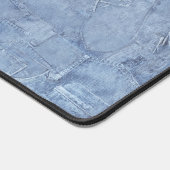 Premium Custom Light Blue Jean Denim Effect Bureaumat (Hoek)