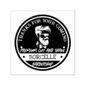 Premium Cut & Shave | kapperszaak op maat Zelfinktende Stempel (Design)