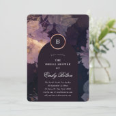 Premium Dark Boho Floral Arch Herfst Vrijgezellenf Kaart (Staand voorkant)