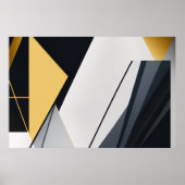 Premium diagonale geometrie poster (Voorkant)