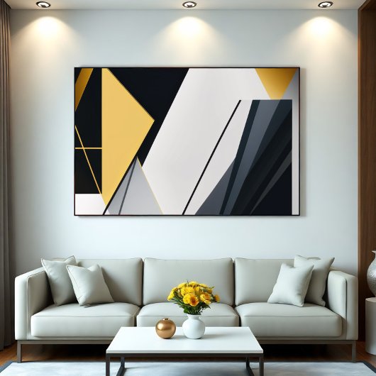 Premium diagonale geometrie poster