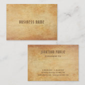 Premium - Dick Luxe nostalgisch oud papier Visitekaartje (Voorkant / Achterkant)