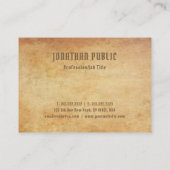 Premium - Dick Luxe nostalgisch oud papier Visitekaartje (Achterkant)