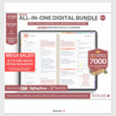 Premium digitale planner 2023 2024 sticker (Vel)