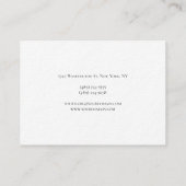 Premium dik exclusief uniek modern monogram visitekaartje (Achterkant)