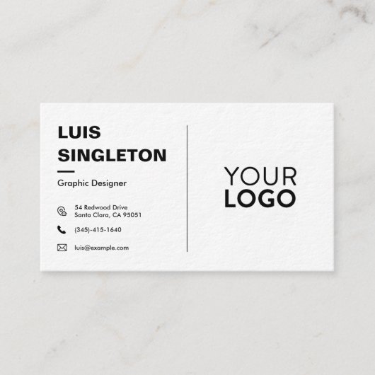 Premium-dik Visitekaartje (Voorkant)